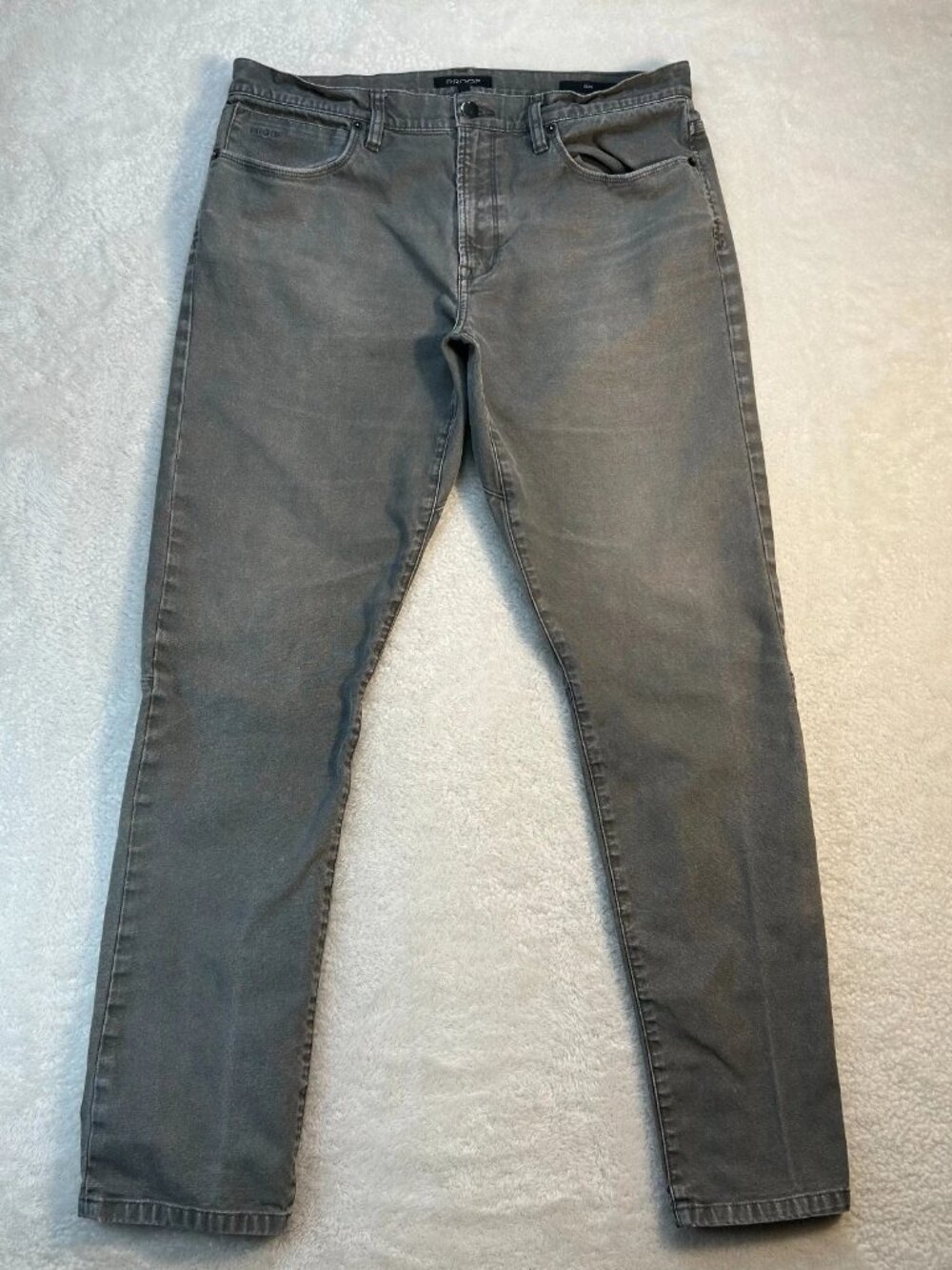 Proof Rover Pants Mens 34x32 Gray Stretch Canvas Slim Fit Straight Leg “Read”